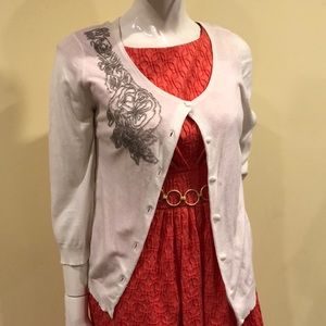 Off-white Vintage style Cardigan Sweater